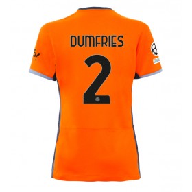 Inter Milan Denzel Dumfries #2 Tredje Kläder Dam 2023-24 Kortärmad